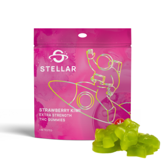 500mg Strawberry-Kiwi Nebula Gummies by Stellar Treats