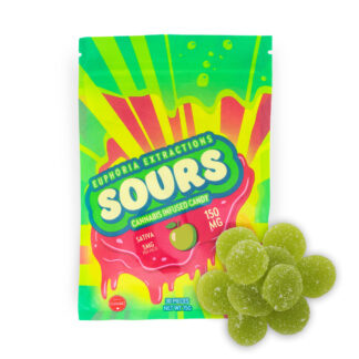 150mg Sativa Green Apple Sours by Euphoria Extractions (5mgx30)