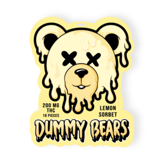 200mg Lemon Sorbet THC Dummy Bears 20mg THC X 10
